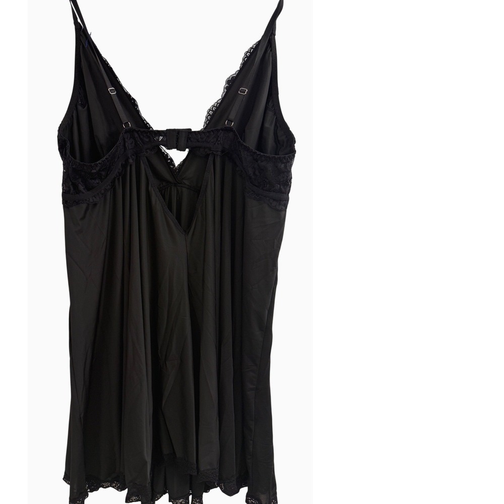 Women's Plus Size Floral Lace Slip Mini Dress Size 4XL Empire Waist Babydoll - Picture 4 of 9